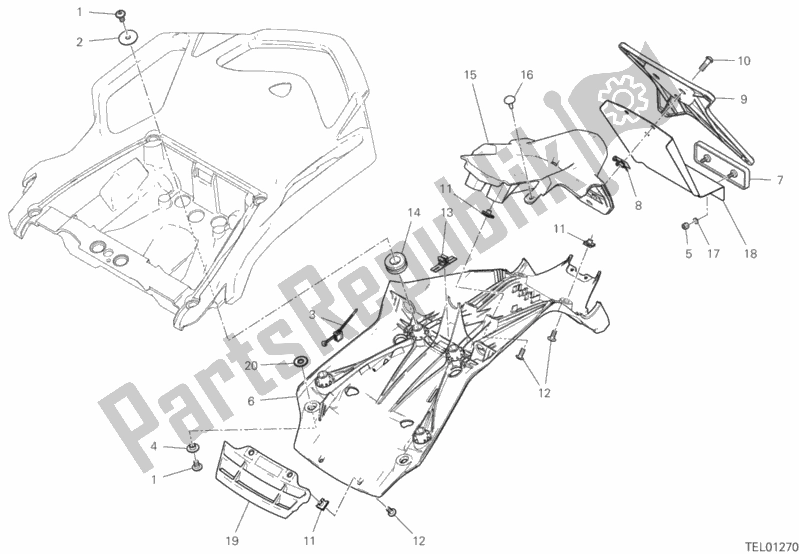 Wszystkie części do 27a - Uchwyt Na Talerze Ducati Multistrada 950 S SW 2019